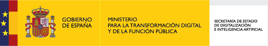 logotipo del Ministerio para la Transformación Digital